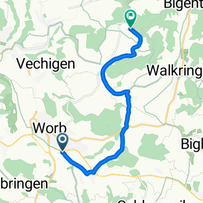 Richigenstrasse, Worb nach Trans Swiss Trail, Utzigen