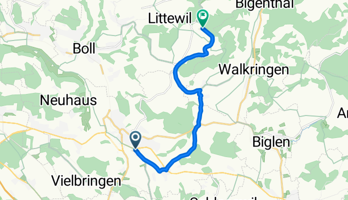 Richigenstrasse, Worb nach Trans Swiss Trail, Utzigen