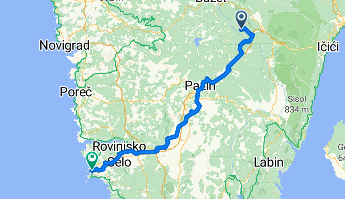 From Buzet to Rovinj