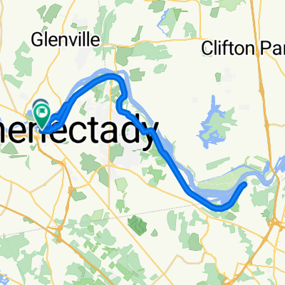 N Church St, Schenectady to Front St, Schenectady