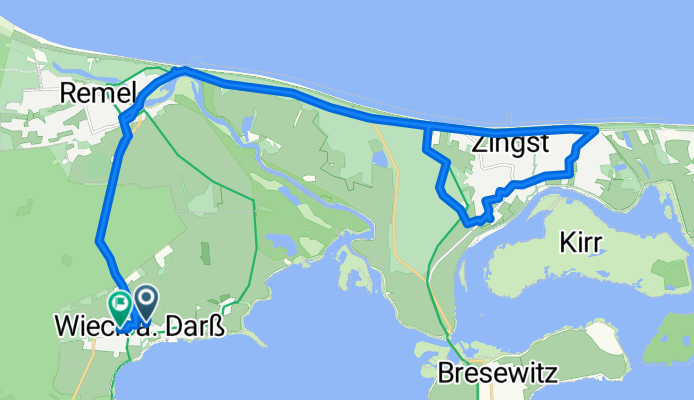 Wieck a.d. Darß nach Prerow und Zingst