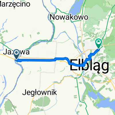 Brzeg Nogatu, gmina Nowy Dwór Gdański do Królewiecka