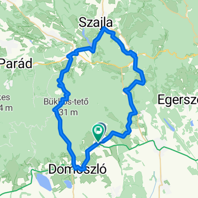 Kisnána - sirok-Recsk-domiszlo -Kisnána