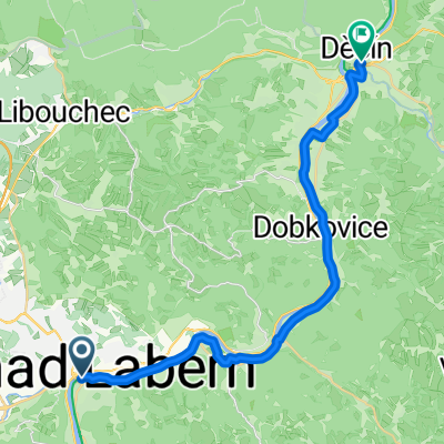 Národního odboje, Ústí nad Labem do náměstí Svobody, Děčín