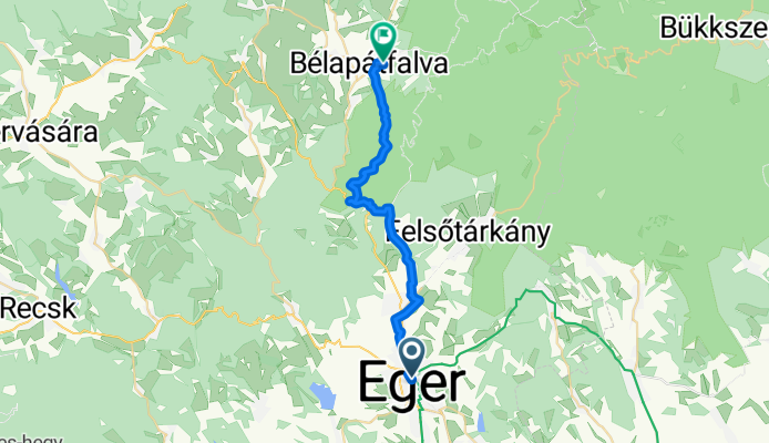 Eger - szarvaskő- Bélapátfalva
