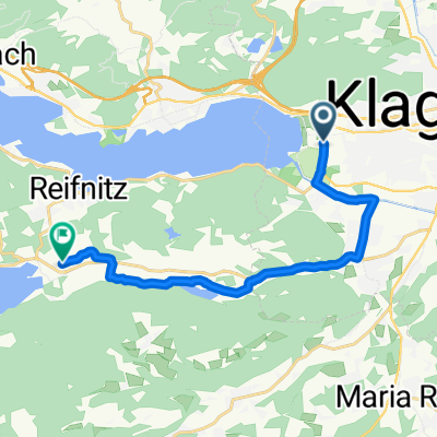 Von Klagenfurt am Wörthersee bis Keutschach am See