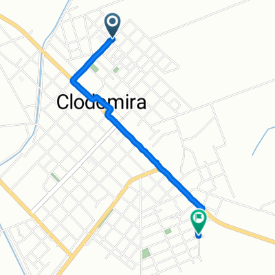 Ruta desde Moreno Saravia