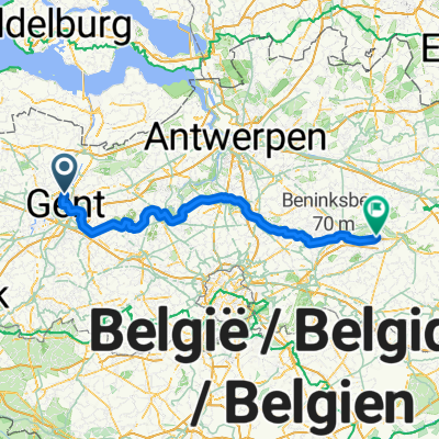 Sloepstraat, Gent to Lelielaan, Scherpenheuvel-Zichem