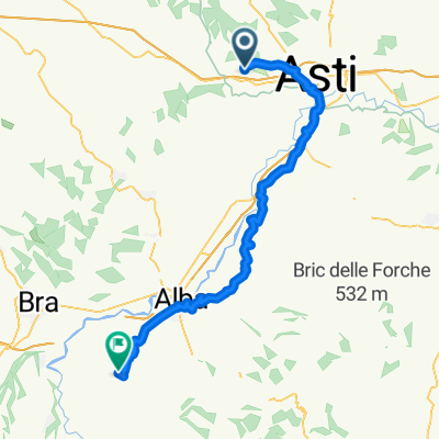 Frazione Valleandona, Asti nach A33, La Morra