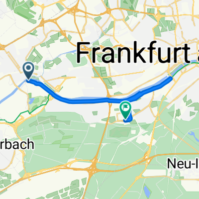 Höchster Weg, Frankfurt am Main nach Lyoner Straße, Frankfurt am Main