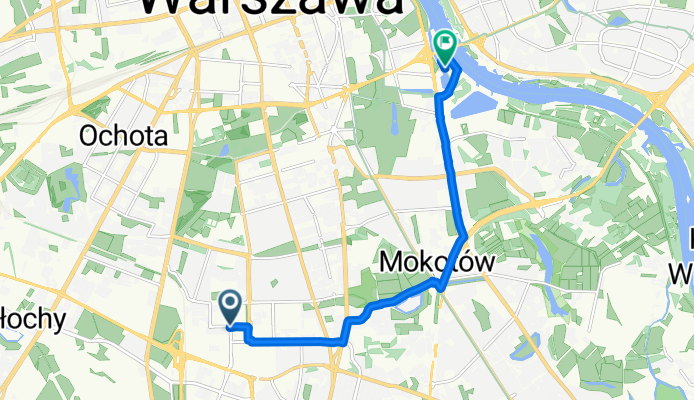 Konstruktorska, Warsaw to Gen M Zaruskiego, Warsaw