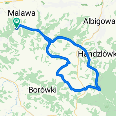 Malawa - Zabratówka - trasa krótka