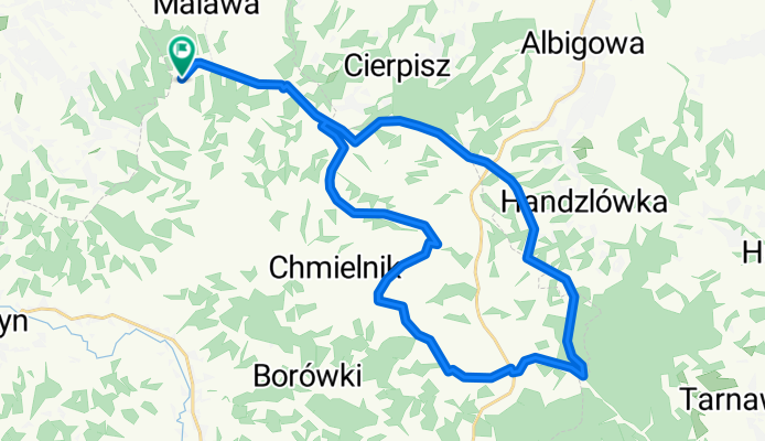 Malawa - Zabratówka - trasa krótka