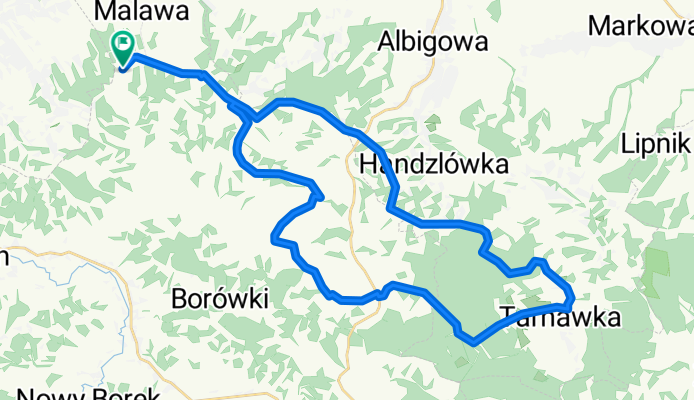 Malawa - Zabratówka - trasa dłuższa