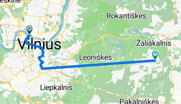 Upės g., Vilnius to Jadvygos Juškytės g., Vilnius