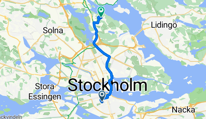 Bangårdsgången, Stockholm to Forskarbacken, Stockholm