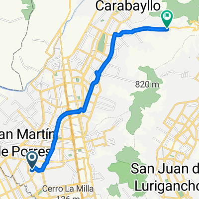 De Jirón las Pedreras cuadra.1 a Francisco De Zela