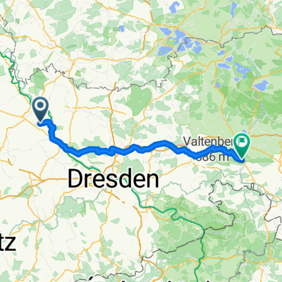 Am Dorfteich, Hirschstein nach Bautzener Straße, Großpostwitz/Oberlausitz