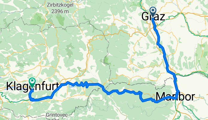 Von Graz bis Klagenfurt am Wörthersee