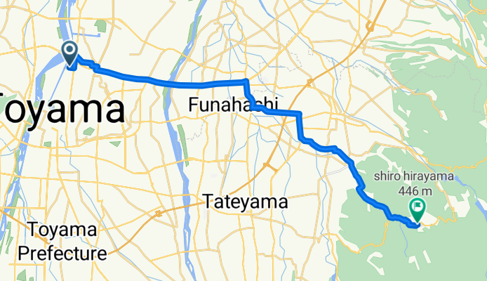 36.726, 137.221へ36.660, 137.406