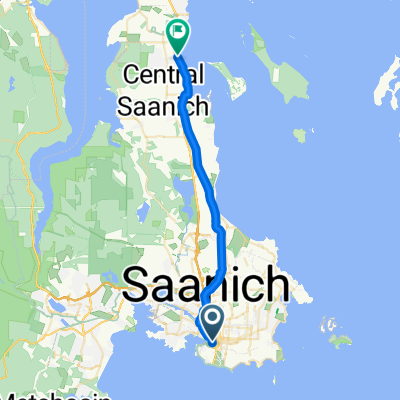 Wharf St, Victoria to Lochside Dr, North Saanich