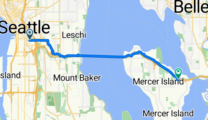 Chinatown to Mercer Island