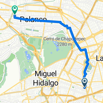 Cerrada de Sindicalismo, Miguel Hidalgo à Avenida Ferrocarril de Cuernavaca, Miguel Hidalgo