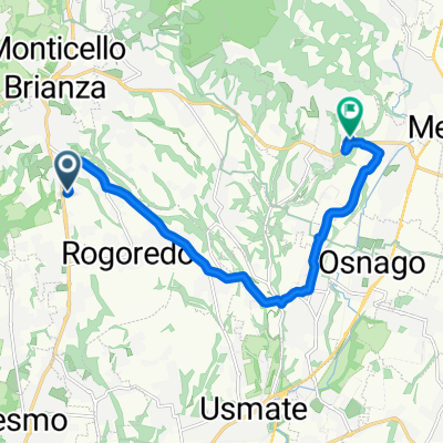 Via Roma, Casatenovo a Via Privata del Pertevano, Montevecchia