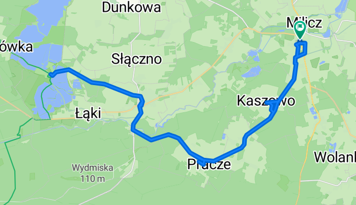 Dzień 1: Śladami Mistrza – Pętla Milicz - Sułów - Dzień 1: Pętla Milicz - Sułów