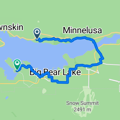 N Shore Ln, Big Bear City to Holloways Marina Acrd, Big Bear Lake