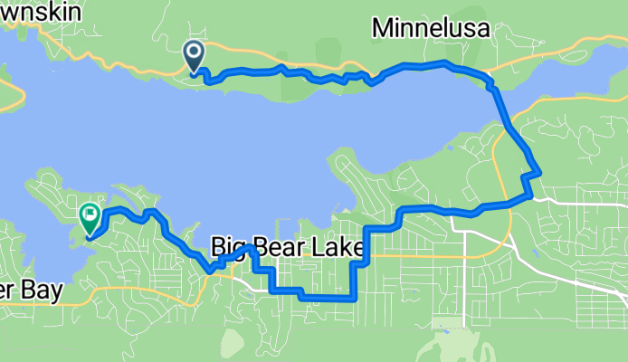 N Shore Ln, Big Bear City to Holloways Marina Acrd, Big Bear Lake