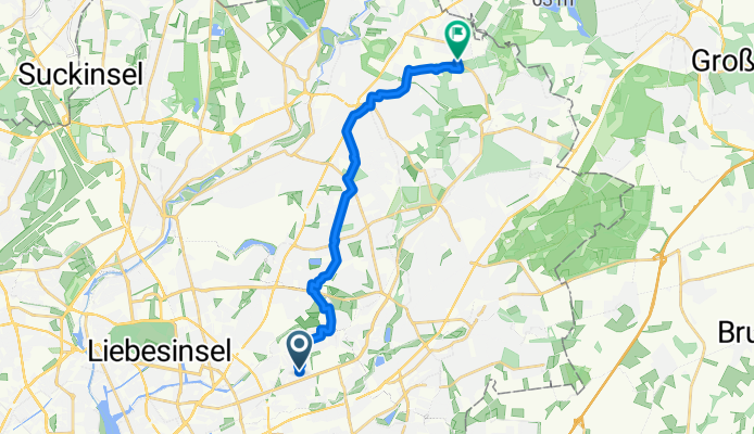 Route von Hamburg