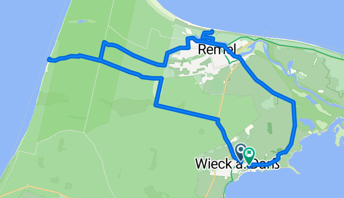 Wieck a.d. Darß nach Weststrand, dann Seebrücke Prerow, dann zurück nach Wieck