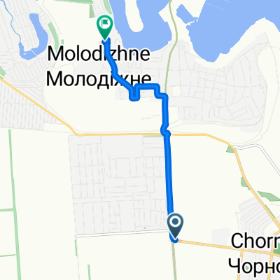 Молодежное до Великодолинская