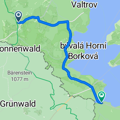stezka Železné Opony-Ev 13, Horní Planá do Silnice 16313, Přední Výtoň