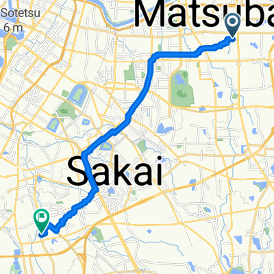田井城2丁目, 松原市へ草部, 堺市