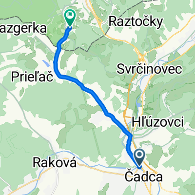 Čadca- Milošová- Niž. Megoňky- Šance (CZ)