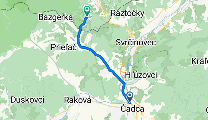 Čadca- Milošová- Niž. Megoňky- Šance (CZ)