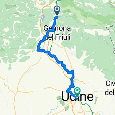 Etappe 7: Von Venzone nach Udine– Alpe-Adria-Radweg