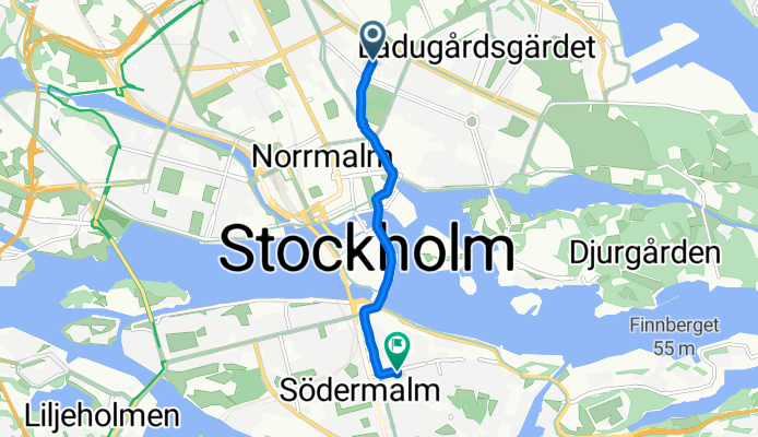 Lill-Jans plan, Stockholm to Folkungagatan, Stockholm