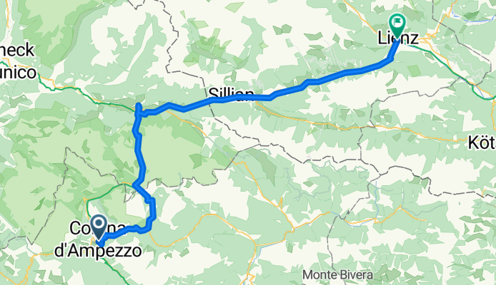 Von Cortina d'Ampezzo bis Lienz