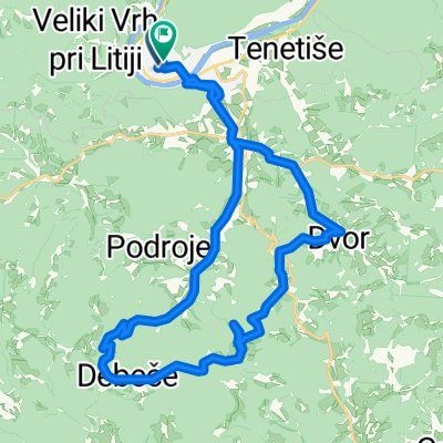 Litija -Debeče-Javorje -Bogenšperk-Litija