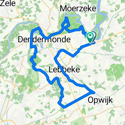 51.028, 4.176 naar 51.028, 4.176