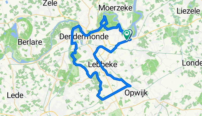 51.028, 4.176 naar 51.028, 4.176