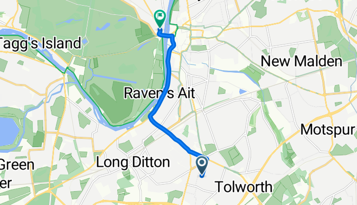 Oakleigh Mews, Surbiton to Jubilee Close, Kingston Upon Thames