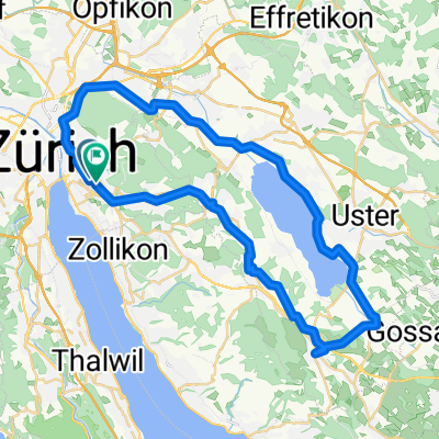 Freiestrasse, Zürich to Eidmattstrasse, Zürich