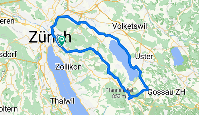 Freiestrasse, Zürich to Eidmattstrasse, Zürich