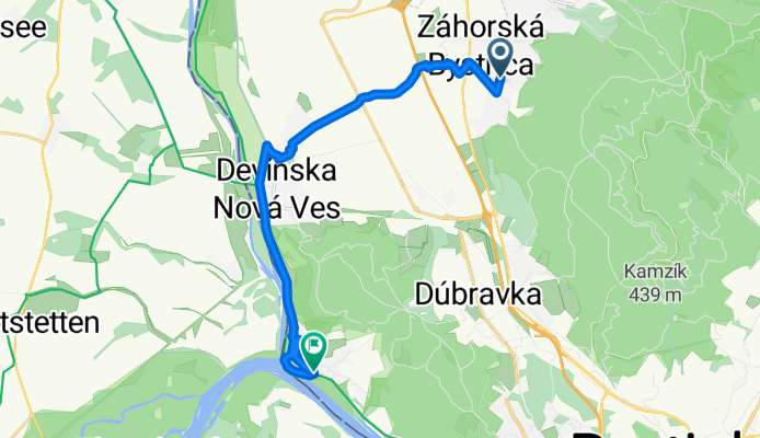 Donská, Bratislava IV до Hutnícka, Bratislava IV