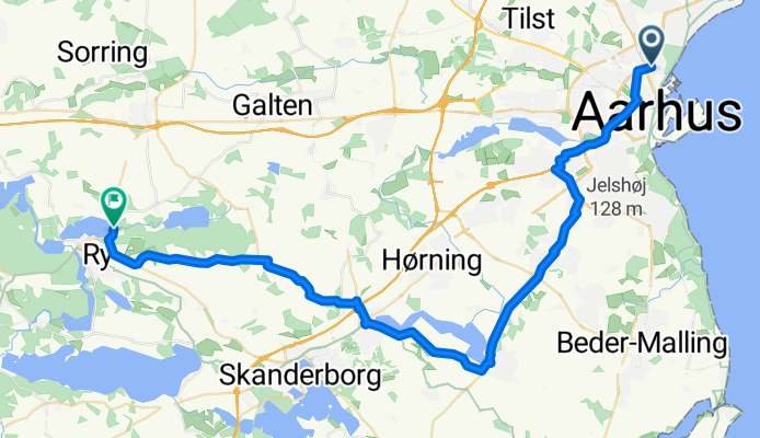 Aldersrovej - Tranbjerg - Solbjerg - Stilling - Hemstok - Firgårde - Knud Hule