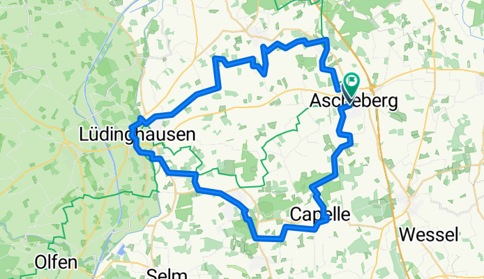 Stammtischtour 2025 Capelle-Nordkirchen-Lüdinghausen-Davensberg lang ohne Herbern